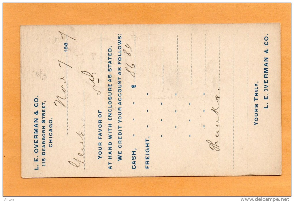 United States 1887 Card Mailed - ...-1900