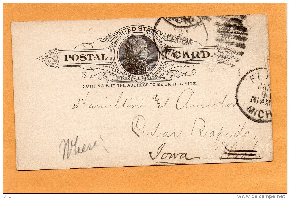 United States 1889 Card Mailed - ...-1900