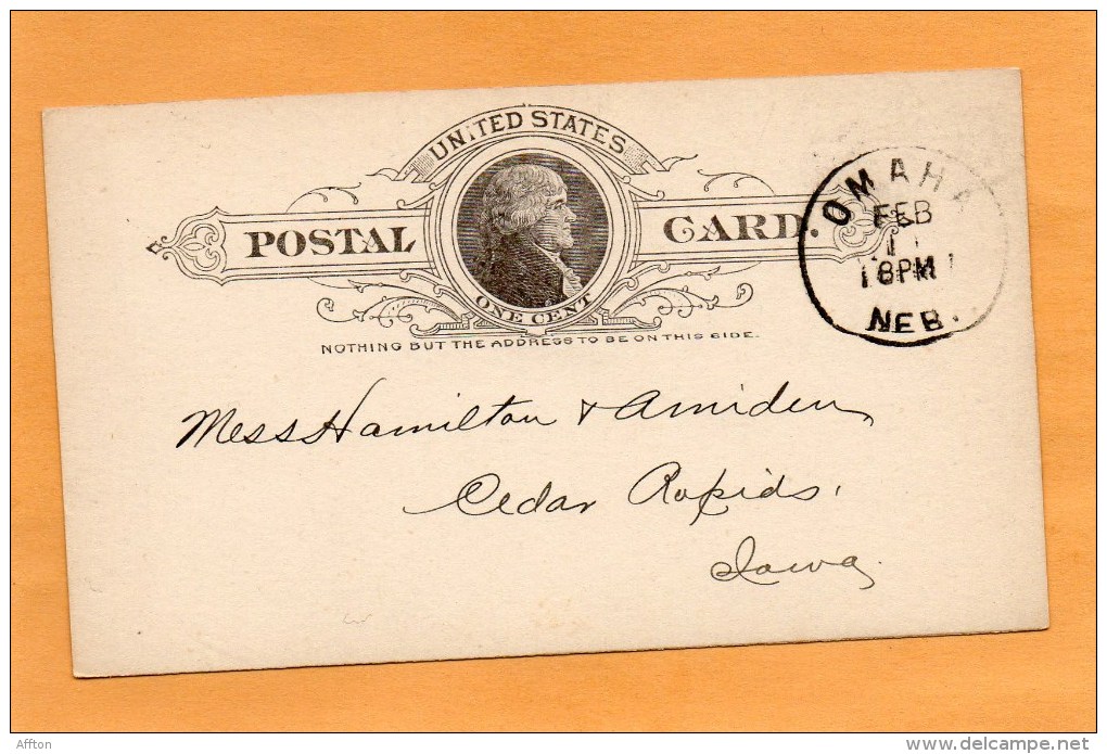 United States 1888 Card Mailed - ...-1900