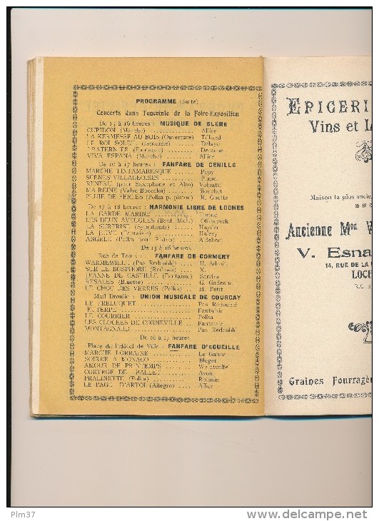 LOCHES, Indre Et Loire -  Guide De La Foire Exposition 1925 - Autres & Non Classés
