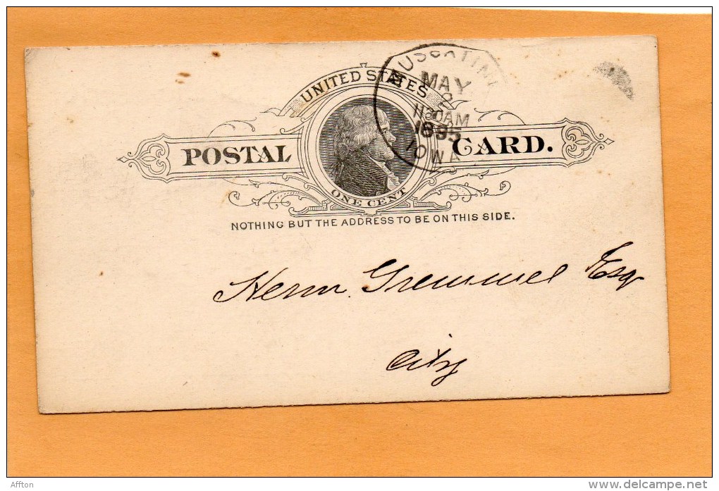 United States 1895 Card Mailed - ...-1900