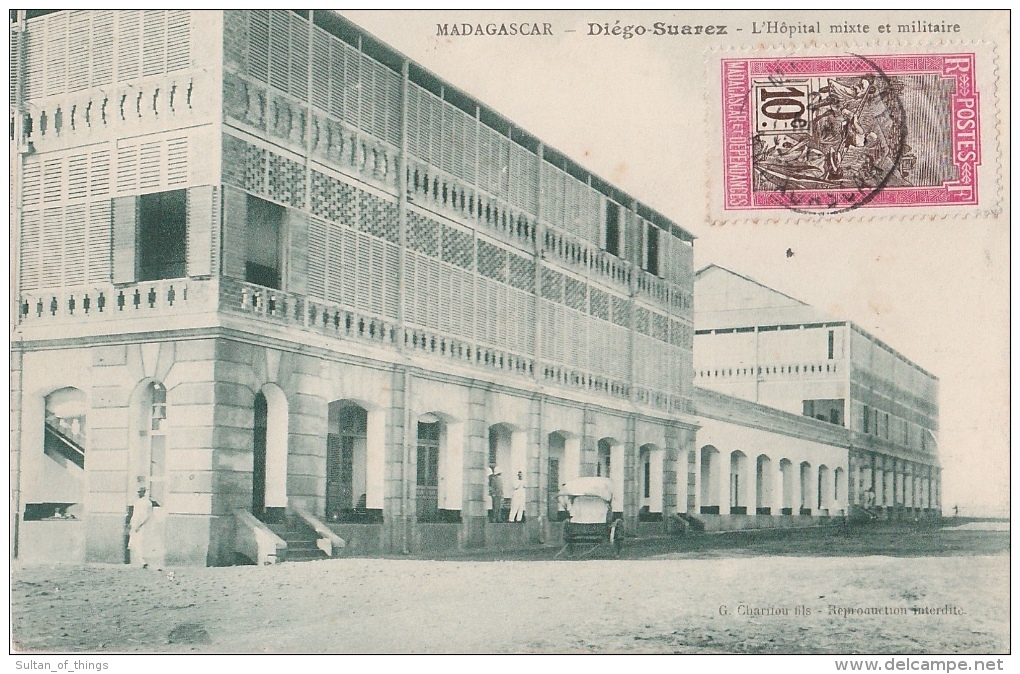 Cpa/pk 1913 Madagascar - Diégo-Suarez - L'hôpital Mixte Et Militaire - Madagascar