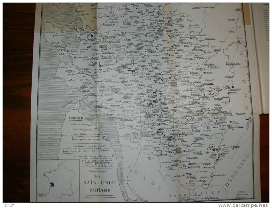 SAINTES ET MARENNES 1955  "LES EGLISES DE SAINTONGE" 2 EME SERIE LIVRE 2 PAR CHARLES CONNOUE EDIT DELAVAUD