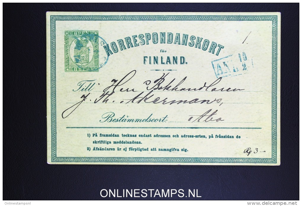 FINLAND: Korrespondanskort Used 1871/72 - Entiers Postaux