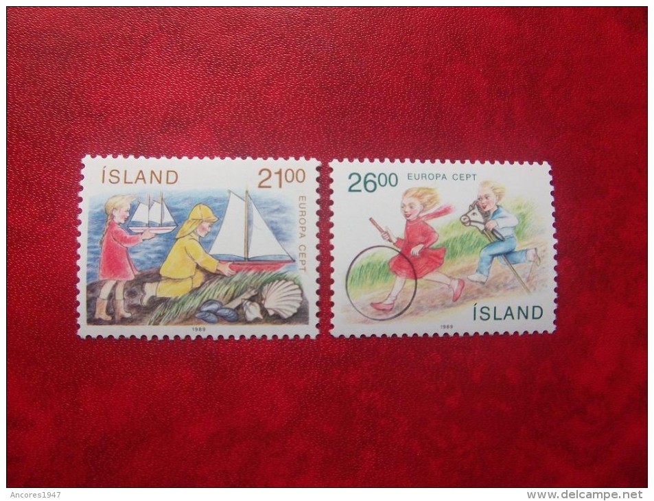 ISLANDIA 1989, YVERT 654-55,  **MNH** - Ongebruikt