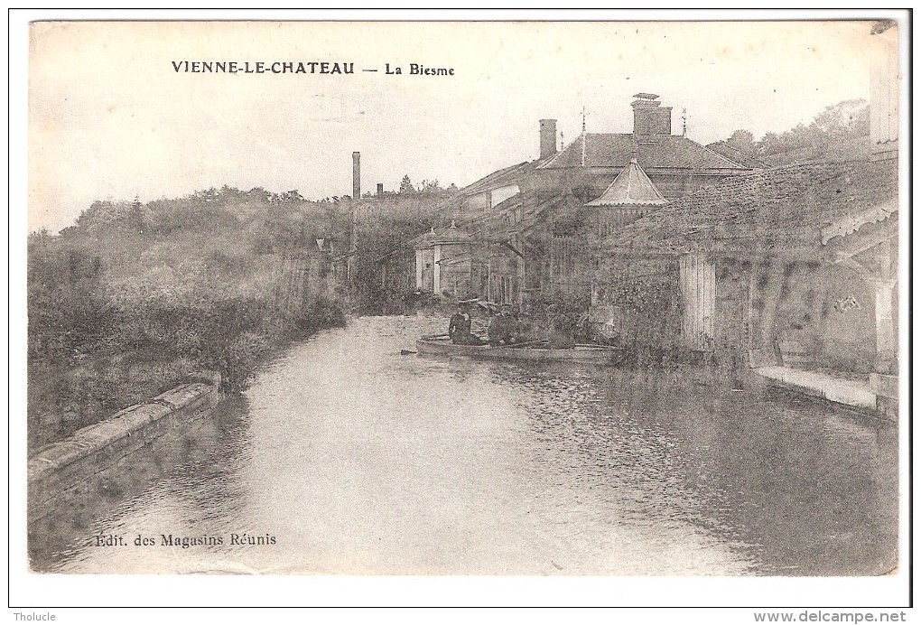 Vienne-le-Château (Ville-sur-Tourbe-Sainte-Menehould-Marne)-écrite En 1915(voir Scan)-La Biesme-Edit.des Magasins Réunis - Ville-sur-Tourbe