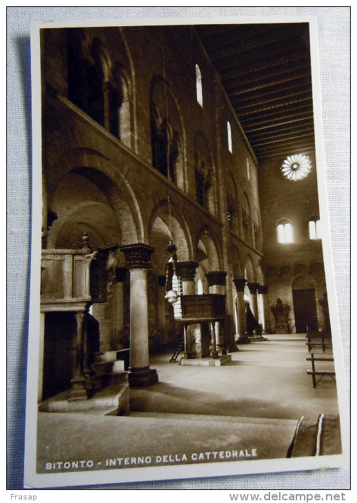 BITONTOTO -- FASCISMO -1930 - CATTEDRALE - INTERNO - Bitonto