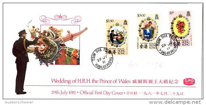 HC 35 - HONG KONG FDC RoyalWedding 1981 - FDC