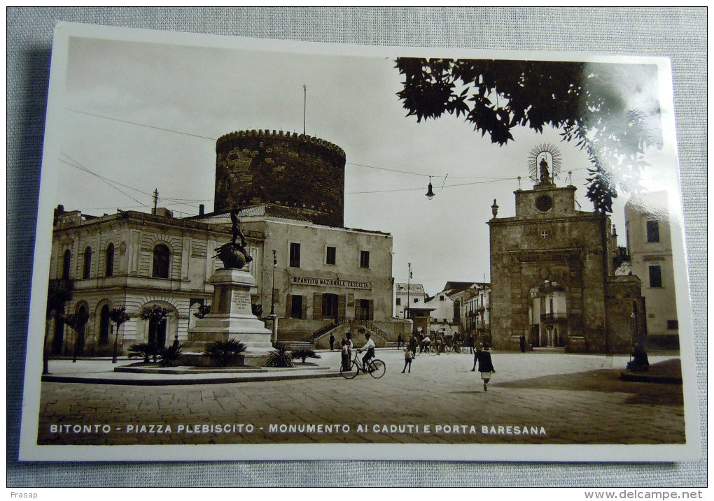 BITONTOTO -- FASCISMO -1930 - CASA DEL FASCIO -PORTA BARESANA E MONUMENTO - Bitonto