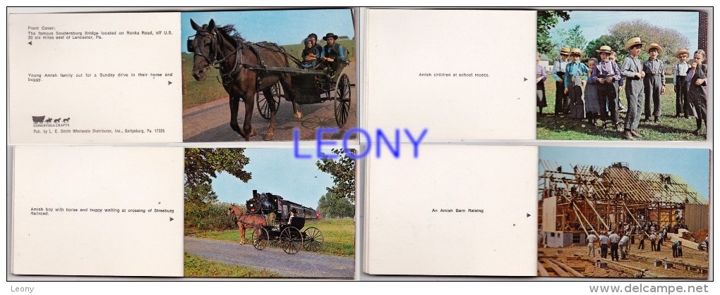 MINI ALBUM De PENNSYLVANIE - The PENNA.DUTCH Country And AMISH Farmland - 10 Vues - 10x7cm - Lancaster