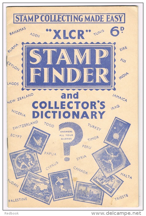 RB 1019 -  XLCR Stamp Finder - Stamp Collecting Made Easy - 32 Page Booklet Essential Find Countries Of Obscure Stamps - Libros Sobre Colecciones