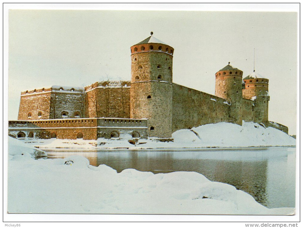 Finlande--1986--OLAVINLINNA----Castle--Le Chateau--cpm Photo  Museovirasto - Finlande