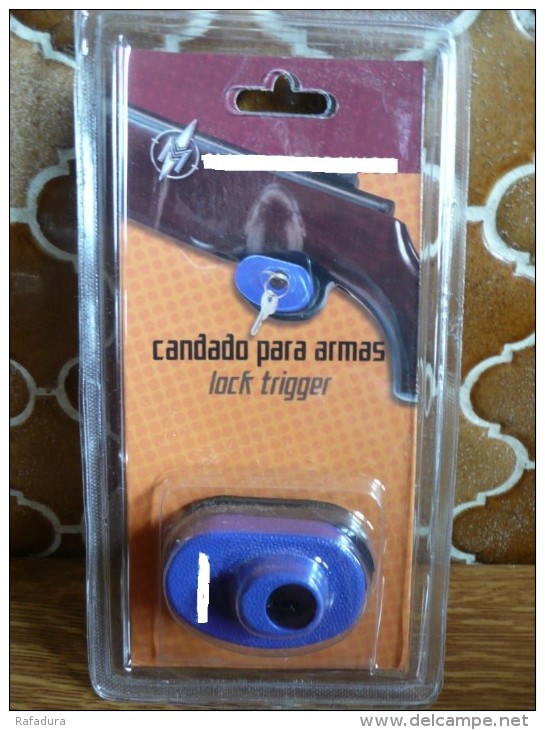 Verrou De Pontet ( Pistolet Révolver Fusil ) à Clé 35546 Antivol Cadenas Tir Tar ) - Armas De Colección