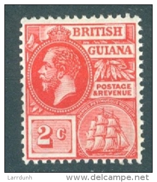 British Guiana 179 King George V Ship MNH 1913-17 A04s - British Guiana (...-1966)