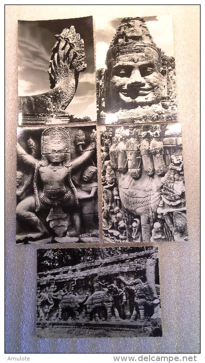 LOT 07 CARTES POSTALES BOY LANDRY ANGKOR CAMBODGE ANGKOR- THOM - Cambodge