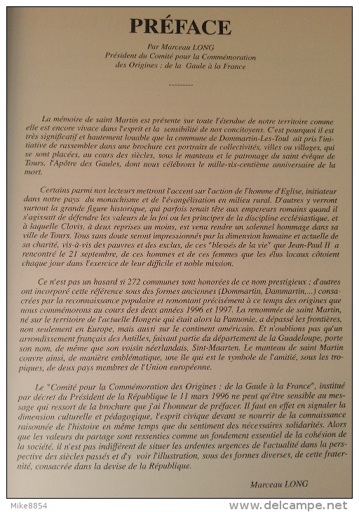 012  LES COMMUNES DE FRANCE Dont Le Nom A Pour Origine SAINT-MARTIN Dommartin-lès-Toul (54) Dammartin .... - Historia