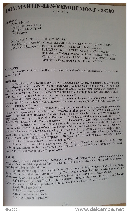 012  LES COMMUNES DE FRANCE dont le nom a pour origine SAINT-MARTIN Dommartin-lès-Toul (54) Dammartin ....