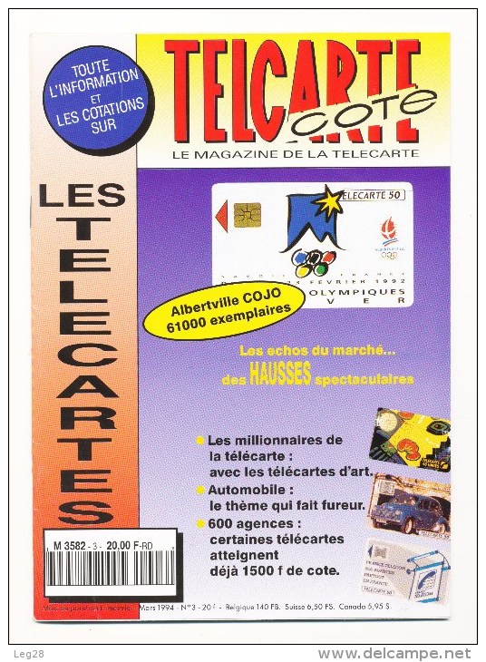 TELECARTE COTE N° 3 - Kataloge & CDs