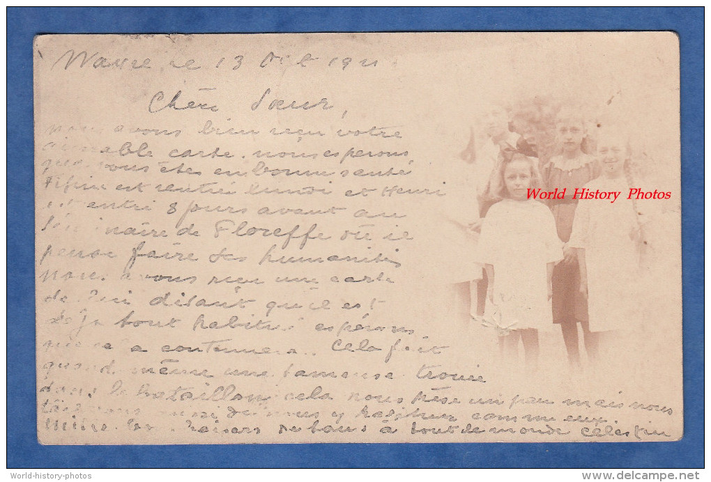 CPA Photo - WAVRE ( Brabant Wallon ) - Jeunes Filles De La Commune - Famille à Identifier - 1921 - Waver