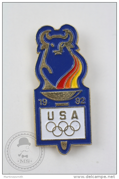 Barcelona 1992 Olympic Games - USA  - Pin Badge #PLS - Juegos Olímpicos