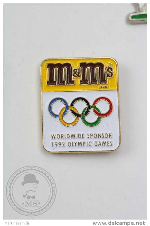 M&M USA Olympic Games Worldwide Oficial Sponsor - Pin Badge #PLS - Juegos Olímpicos