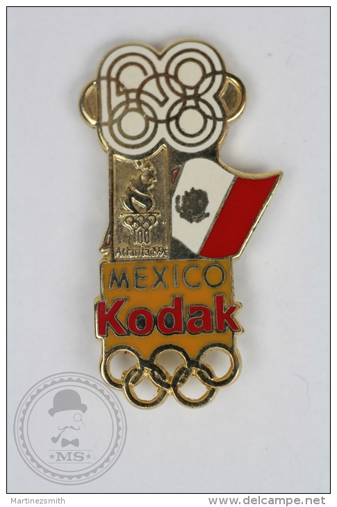 Olympic Games Mexico 1968 - Kodak Advertising - Enamel Pin Badge #PLS - Juegos Olímpicos