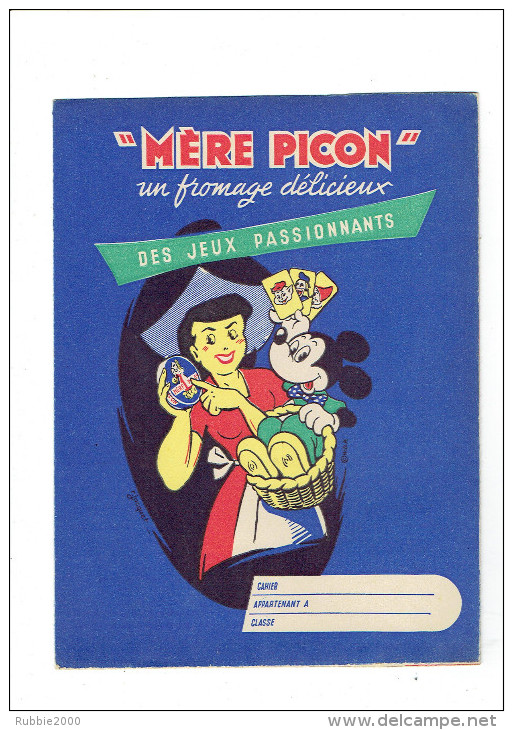 PROTEGE CAHIER MERE PICON FROMAGE MICKEY PERSONNAGES DE WALT DISNEY - M