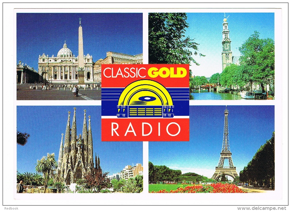 RB 1020 - 1996 Advertising Postcard  - Classic Gold Radio - Advertising