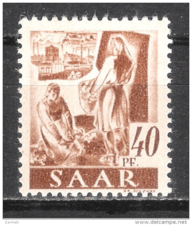 Sarre ( Saar ) Variété Du N° 208 Neuf ** Michel 218 III - Unused Stamps