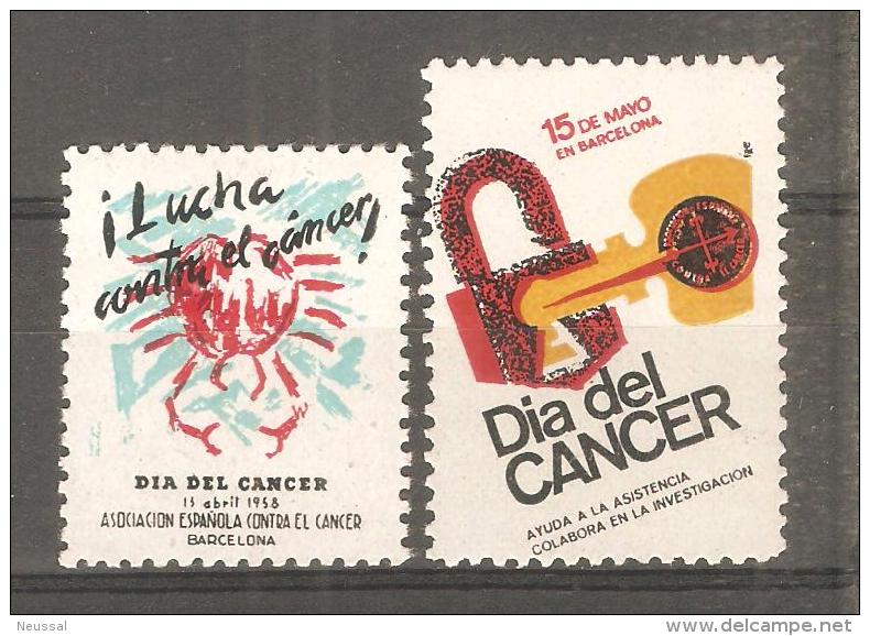 2 Viñetas Lucha Contra El Cancer. - Otros & Sin Clasificación