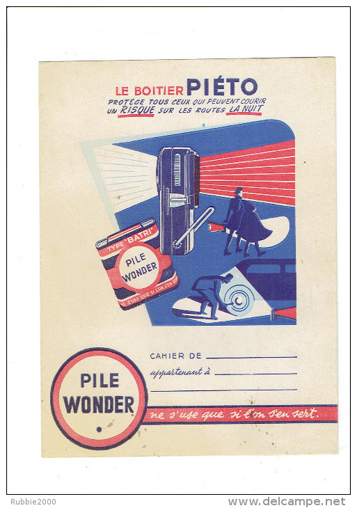 PROTEGE CAHIER PILE WONDER LE BOITIER PIETO - W