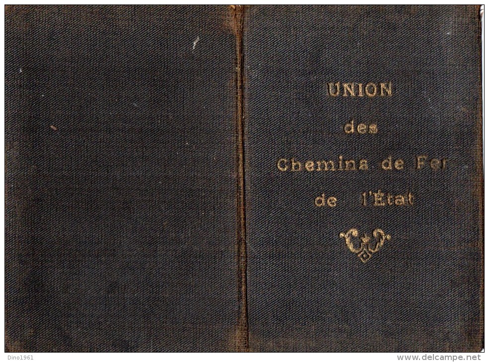 VP1357 - PARIS - Carte D'identité De L' Union Des Employés Des Chemins De Fer De L' Etat - Other & Unclassified
