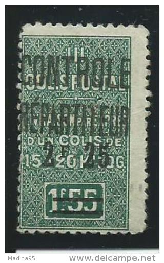 ALGERIE: **, COLIS POSTAUX, N°37a, Percé (épingle), B - Paketmarken