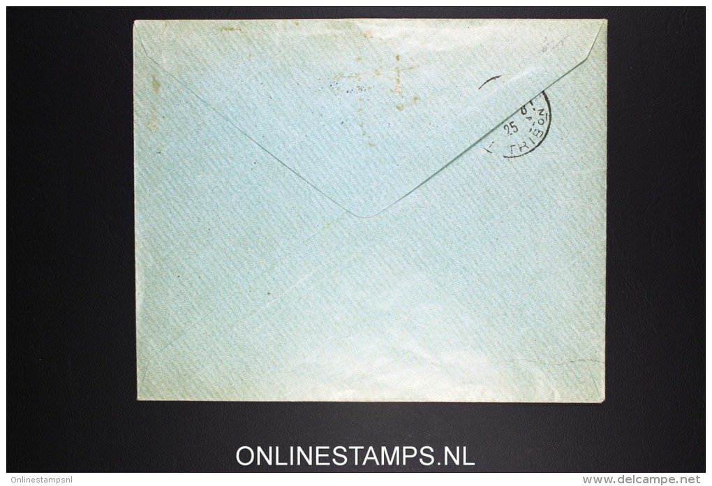 Danmark: 1925 Mi 143 + 145 Fa. 213 + 215 On Cover From Fredrikshaven To Paris - Luftpost