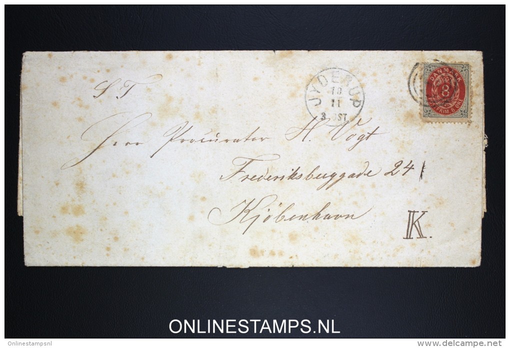 Danmark: Cover 8 O, Jyderup  Waxseal, Fragile! - Lettres & Documents