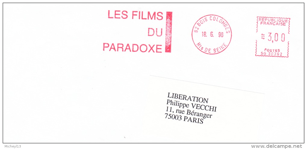 EMA-92 BoisColombes- ''Les Films Du Paradoxe'' - Cinema