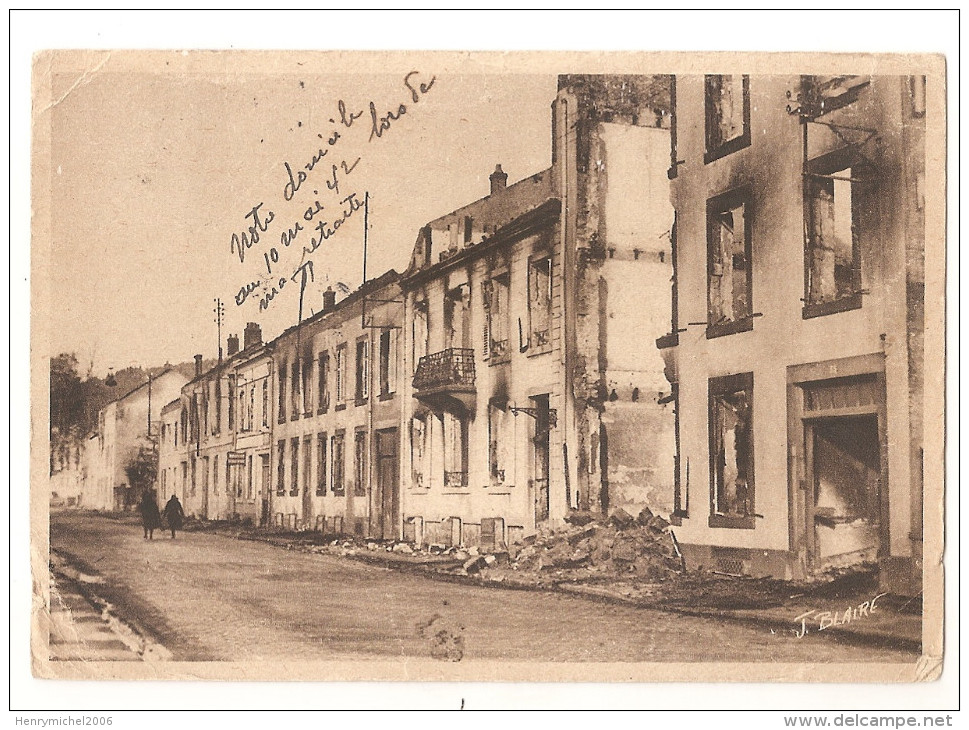 Vosges - 88 - Saint Dié - Incendie Volontaire Par Les Allemands En Nov .1944 Rue Des 3 Villes - Saint Die