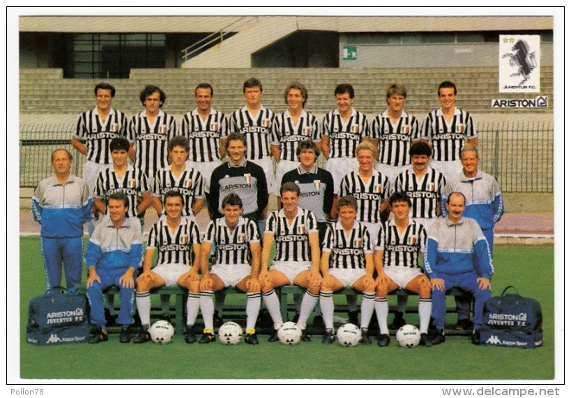 SQUADRA F.C. JUVENTUS - CAMPIONATO CALCIO 1986/87 - Vedi Retro - Fútbol