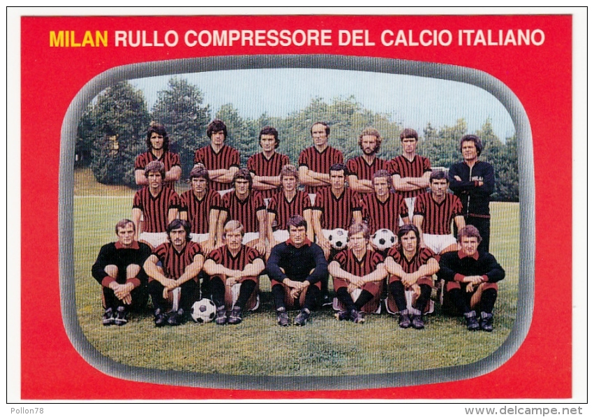 SQUADRA A.C. MILAN - CAMPIONATO CALCIO 1975 - Vedi Retro - Voetbal