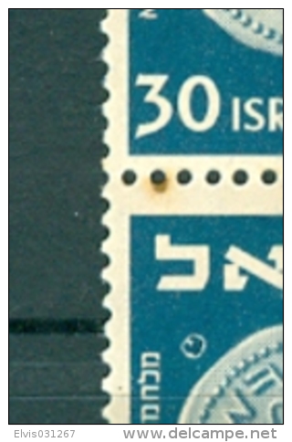 Israel - 1950, Michel/Philex No. : 47, PLATE ERROR - DEGREE - MNH - *** - - Imperforates, Proofs & Errors