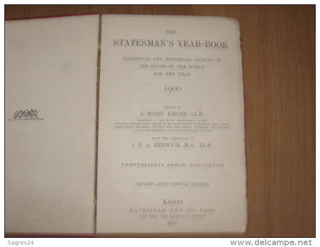 The Statesman`s Year-book For The Year 1900 - 1900-1949