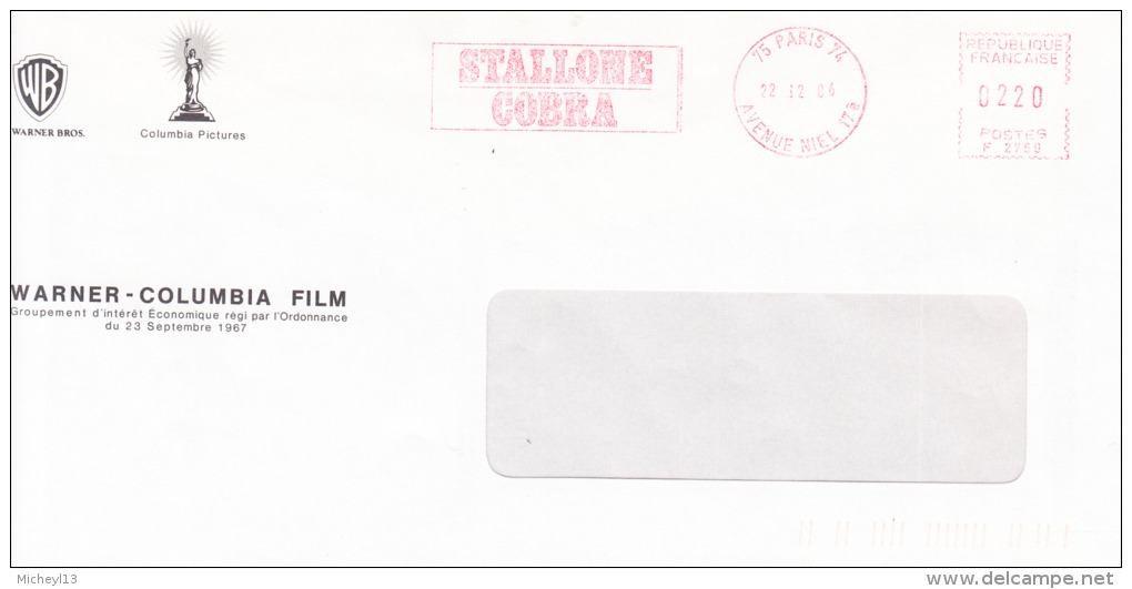 EMA- Paris-22/12/1986-STALLONE-COBRA - Cinema