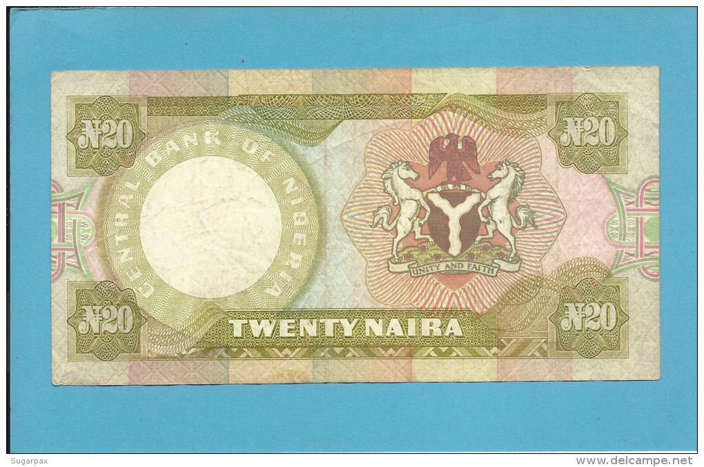 NIGERIA - 20 NAIRA - ND ( 1977 - 84 ) - Pick 18.e - Sign. 6 - Serie C/34 - CENTRAL BANK OF NIGERIA - Nigeria