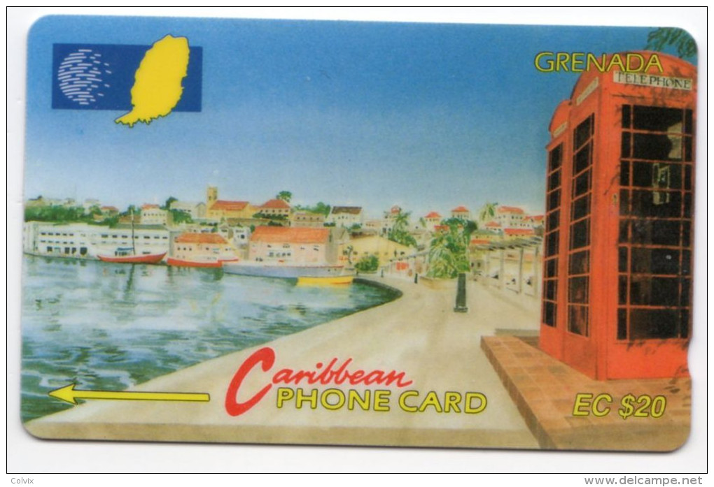 GRENADE CARAIBES CABLE & WIRELESS MV Cards GRE-9Bb 20$ CARENAGE ST. GEORGES CN 9CGRB003863 - Grenada (Granada)