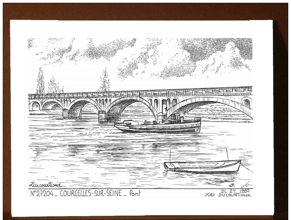 CP A 27204 - CARTE POSTALE DESSIN - 27 COURCELLES SUR SEINE - Autres & Non Classés