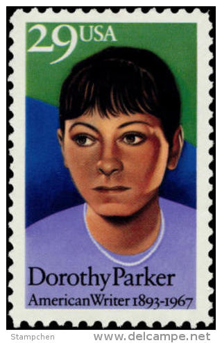 USA 1992 Dorothy Parker Stamp Sc#2698 Famous Lady Writer Poet - Other & Unclassified