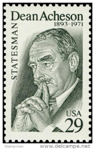 USA 1993 Dean Acheson Stamp Sc#2755 Famous Secretary Of State Lawyer - Other & Unclassified