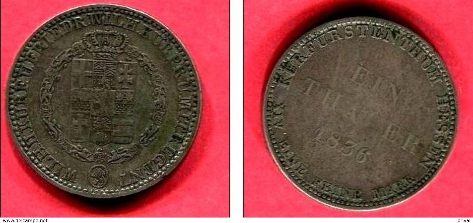 HESSE CASEL 1 THALER 1836 ( C 45)   TB 69 - Taler Et Doppeltaler