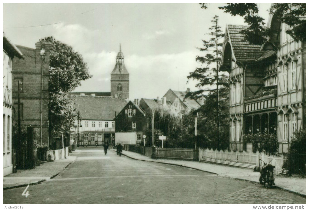 Osterburg Altmark MB Sw AWG Siedlung Wohnblock Seehäuser Strasse Geschäft 1973 - Osterburg