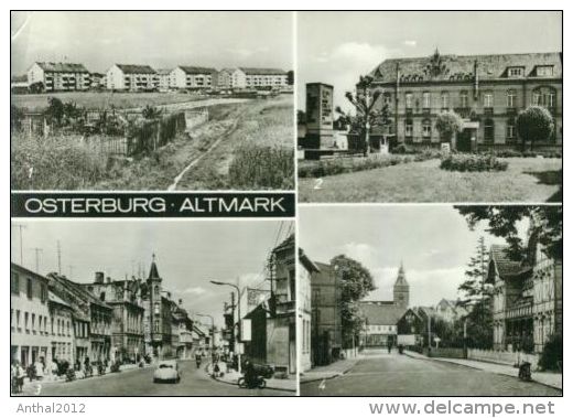 Osterburg Altmark MB Sw AWG Siedlung Wohnblock Seehäuser Strasse Geschäft 1973 - Osterburg